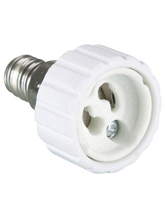 Adattatore lampada da E14 a GU10