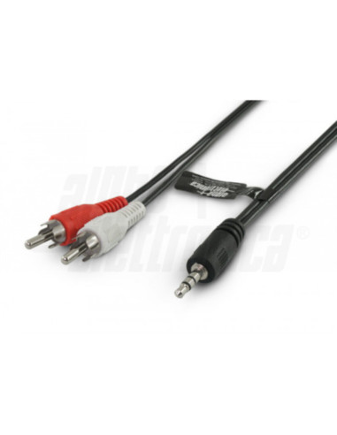 Cavo da spina jack 3,5 a 2spine rca 5m