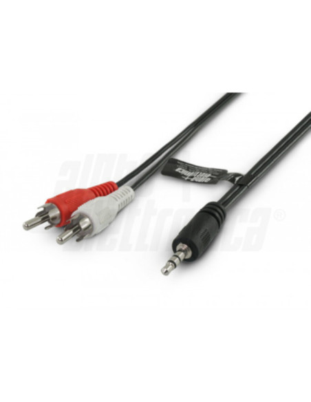 Cavo da spina jack 3,5 a 2spine rca 5m