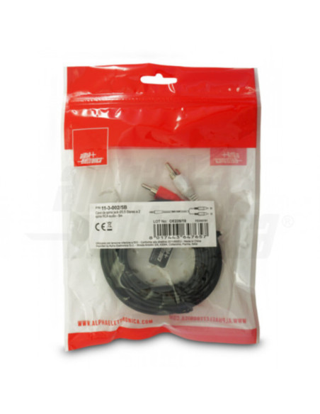 Cavo da spina jack 3,5 a 2spine rca 5m