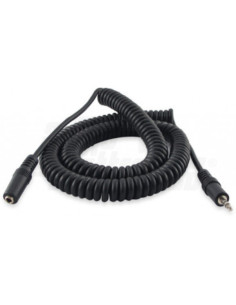 Cavo 2,5 m spina/presa jack 3,5 stereo spiralato