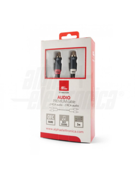 Cavo audio 2rca/2rca premium 3m