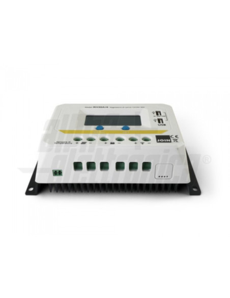 Regolatore di carica pwm 12/24V 30A disp lay 2timer max50v 2usb 12v/360w 24v/720w