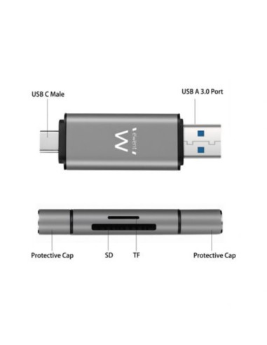 Card Reader USB 3.2 Gen1 compatto con...
