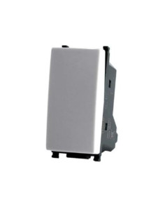 Interruttore unipolare compatibile PLANA colore bianco