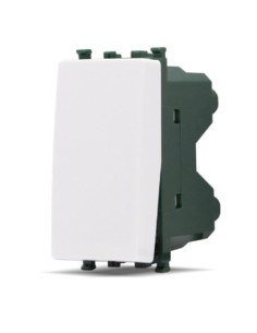 Deviatore unipolare compatibile PLANA colore bianco