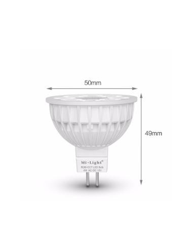 Faretto MR16 12V 4W RGB+CCT 2.4GHz