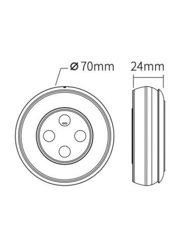 Telecomando magnetico RGB+CCT bianco
