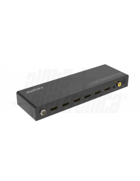 Commutatore HDMI 4 in-1 out 4K@60Hz HDR con estrattore audio analogico/digitale