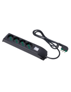 Multipresa 2p+t+shuko 4 out c/int