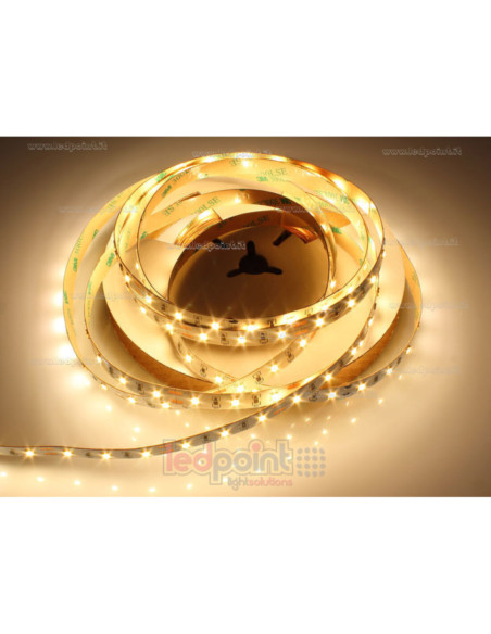 Striscia LED 12Vdc 14,4W/m 3000k ip20 60led/m 2835