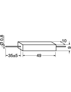 Resistenza a filo 10W 680Ω 10% 2