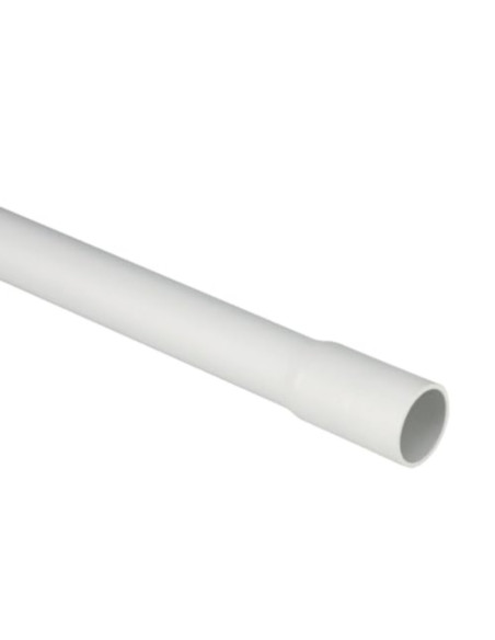 Tubo rigido PVC 25mm 2m bicchierato
