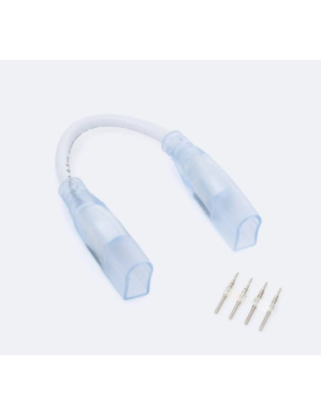 Connettore doppio con cavo per striscia LED Neon Flex