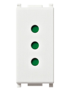 Presa 10A 2P+T serie Vimar Plana colore bianca