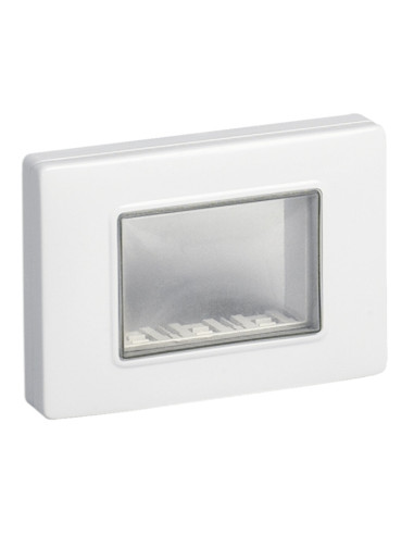 Placca da parete ip55 3 moduli bianca serie...