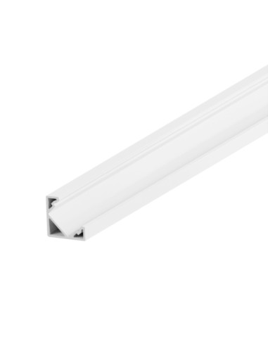 Profilo LED angolare bianco con cover opale -...