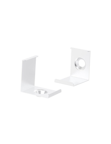 Set 2 ganci angolari bianchi