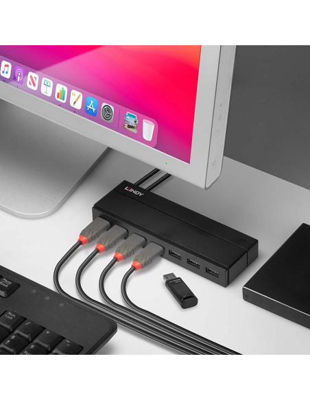 Hub USB 3.0, 7 Porte con alimentazione esterna