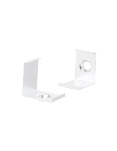 Set 2 ganci angolare bianco