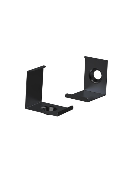Set 2 ganci angolare nero