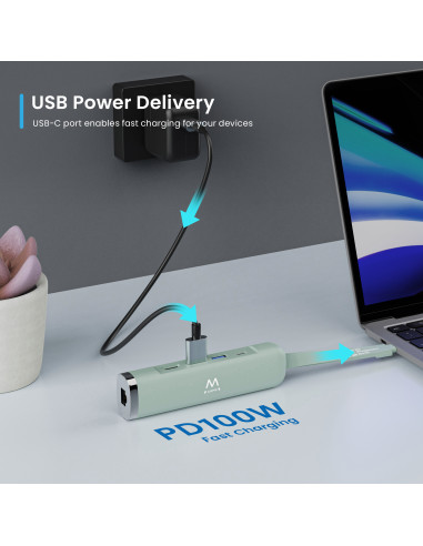 USB-C Multiport Dock 5 in 1 HDMI 4K 1x USB-C PD...