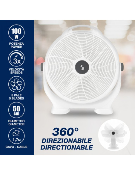Ventilatore box direzionabile