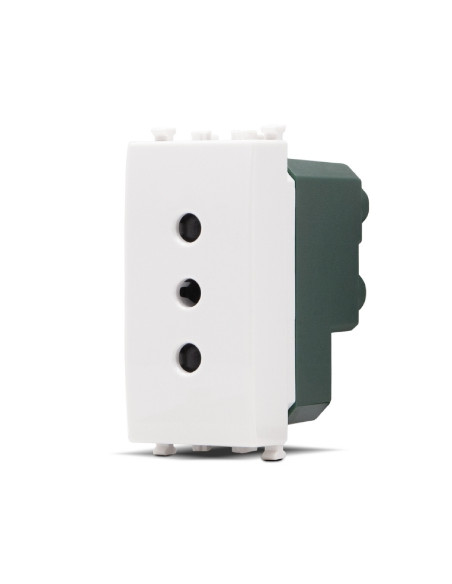 Presa 10A compatibile PLANA colore bianca
