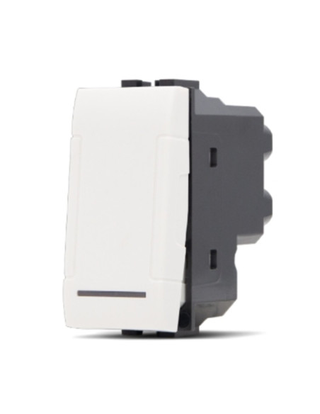 Invertitore unipolare compatibile bTicino Light colore bianco