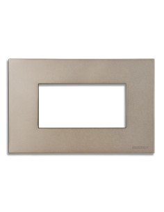Placca 4 Posti SILKY NICKEL PIXIA