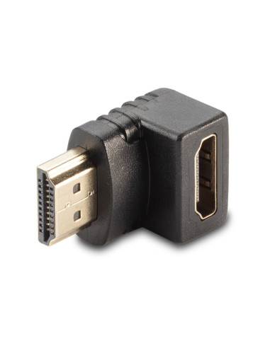 Adattatore HDMI M/F 90° verso basso