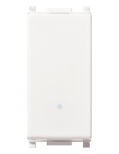 Interruttore 1P 16A bianco serie Plana