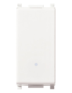 Deviatore 1P 10A bianco serie Plana