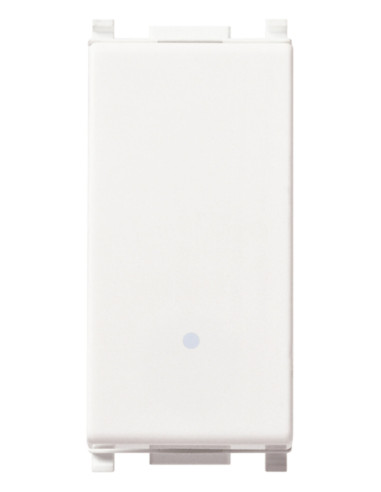 Deviatore 1P 10A bianco serie Plana