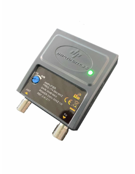 Amplificatore TV 220V da retro TV 1 out 30dB LTE 108dBuv