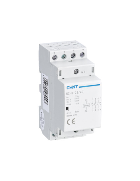 Contattore modulare 230VAC 25A 4na