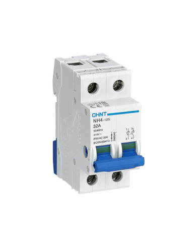Sezionatore 2 poli 2 din 32A monofase 230V