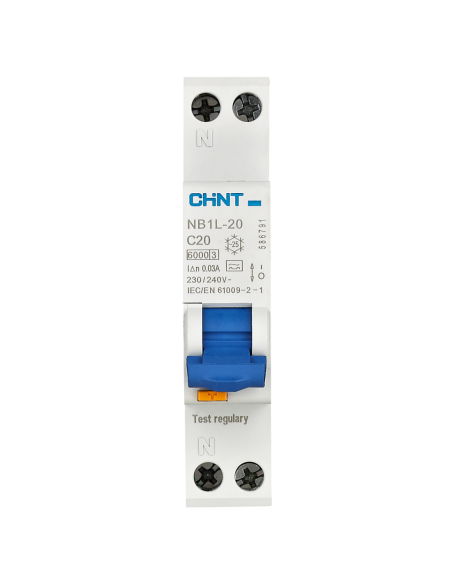 Interruttore MTD 1PN C20A 30mA tipA 6kA 586791