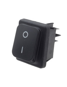 Inter. bipo. nero IP65 16A 250Vac serig. 0/I faston 6.3...