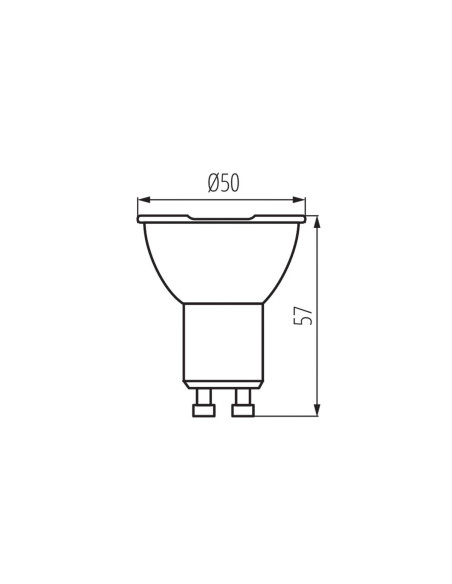 Lampada LED GU10 2700K 7W 110° dimmerabile