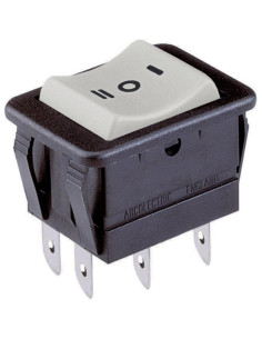 Devia. bipolare bianco 16A 250VAC serig. 1-0-2 faston 6.3...