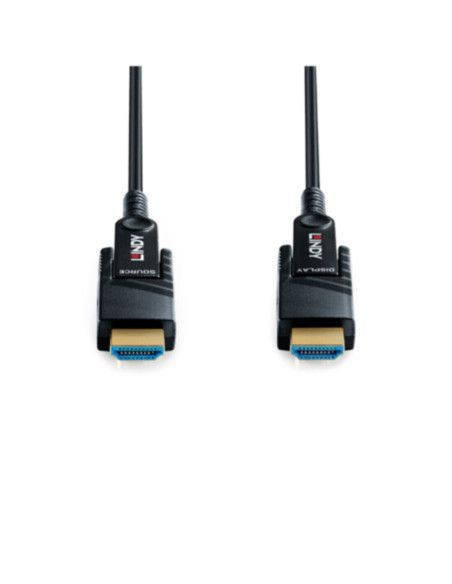 Cavo Micro-HDMI 8K60 ibrido in fibra con connettori HDMI removibili, LSZH, 20m