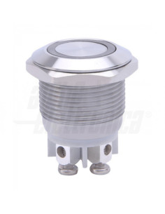 Pulsante antivandalo ø19mm luminoso blu spst off/(on) NO... 2